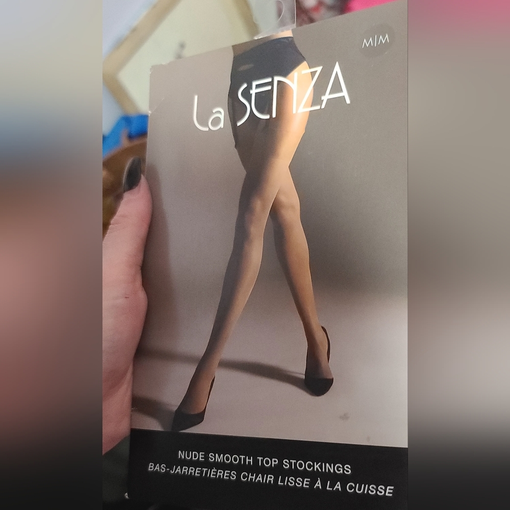 La Senza Beige Smooth Top Stockings